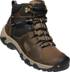 'Keen Outdoor' Men's Steens WP Leather Mid Hiker - Canteen / Black -Fashion Clothing Store 1022327 FLR large 1024x1024@2x
