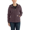 'Carhartt' Women's Clarksburg Full Zip Hoodie - Blackberry Heather -Fashion Clothing Store 102788V27 WS22 CM 1 1024x1024@2x
