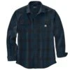'Carhartt' Men's Heavyweight Flannel Button Down - Night Blue -Fashion Clothing Store 105439 H69 MF22 e 1 1024x1024@2x