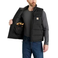 'Carhartt' Men's Montana Loose Fit Insulated Vest - Black -Fashion Clothing Store 105475 N04 AVR MF22 b 1024x1024@2x
