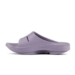 'OOFOS' Women's OOahh Slide Sandal - Mauve -Fashion Clothing Store 1100MAUVE shot4 1024x1024@2x