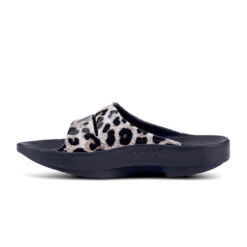 'OOFOS' Women's OOahh Slide Limited Edition - Black / Cheetah -Fashion Clothing Store 1103BLKCHEET shot4 1024x1024@2x