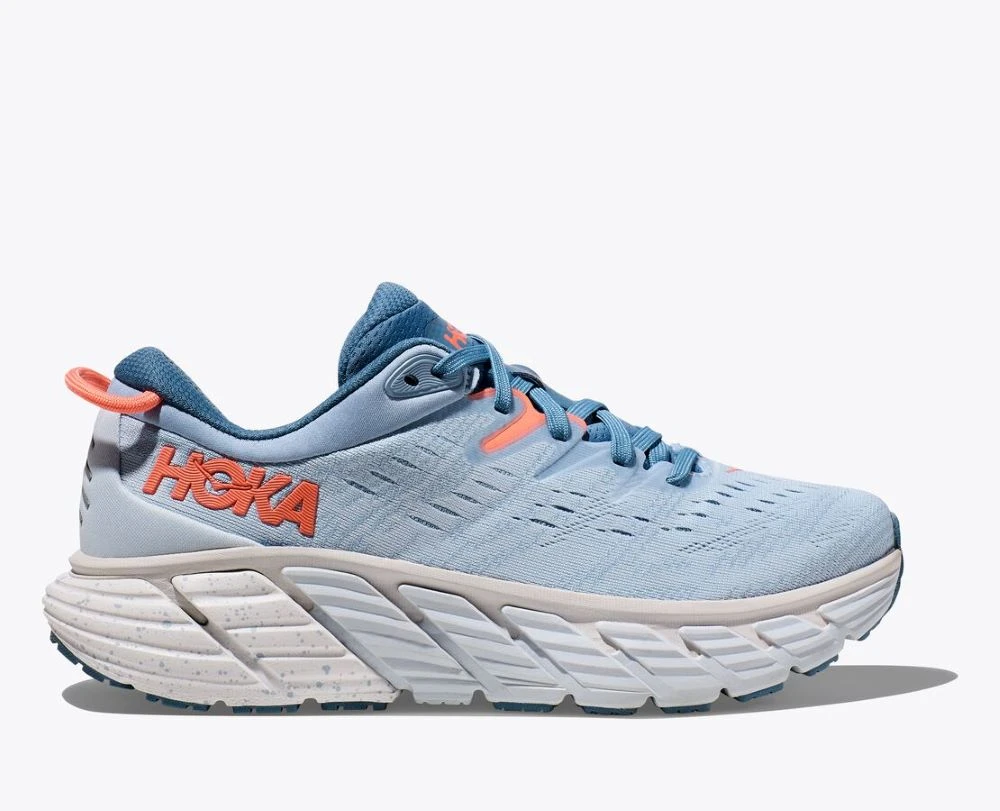 'HOKA' Women's Gaviota 4 - Blue Fog / Plein Air (Wide) 6 'HOKA' Women's Gaviota 4 - Blue Fog / Plein Air (Wide) - Image 4