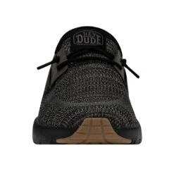 'Hey Dude' Men's Sirocco Sneaker - Black -Fashion Clothing Store 40140 0WM SIROCCO BLACKNIGHT RIGHTFRONT 1024x1024@2x