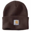 'Carhartt' Acrylic Knit Watch Hat - Dark Brown -Fashion Clothing Store A18 DKB S19 1024x1024@2x