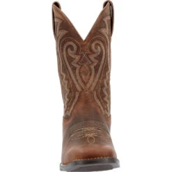 'Durango' Men's 11" Westward Square Toe - PRAIRIE BROWN -Fashion Clothing Store DDB0342 front 1024x1024@2x