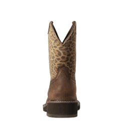 'Ariat' Women's Fatbaby Heritage - Distressed Brown / Leopard -Fashion Clothing Store F21 WMS WEST 10035861 heel 1024x1024@2x