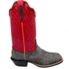 'Fenoglio' Men's 13" Cape Buffalo Western Square Toe - Grey / Red -Fashion Clothing Store FB342426281 1024x1024@2x