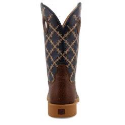 'Twisted X' Men's 12" Tech X Western Square Toe - Rustic Brown/ Navy -Fashion Clothing Store MXTR004.04 4800x4800 R 1024x1024@2x