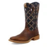 'Twisted X' Men's 12" Tech X Western Square Toe - Rustic Brown/ Navy -Fashion Clothing Store MXTR004.07 4800x4800 L 1024x1024@2x