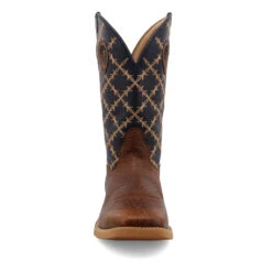 'Twisted X' Men's 12" Tech X Western Square Toe - Rustic Brown/ Navy -Fashion Clothing Store MXTR004.08 4800X4800 R 1024x1024@2x