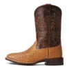 'Ariat' Men's 11" Night Life Ultra Western Square Toe - Ranger Smooth Quill Ostrich / Beam Brown -Fashion Clothing Store S22 MNS WEST 10040345 side 1024x1024@2x