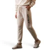 'Ariat' Women R.E.A.L. Jogger Pant - Oatmeal Heather -Fashion Clothing Store S23 WMS WEST 10043684 front 1024x1024@2x